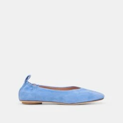 VINNIE BALLET FLATS DUSTY BLUE SUEDE(Vinnie Ballet Flats Dusty Blue Suede)