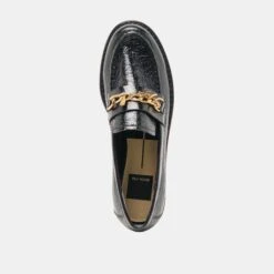 WAYLEN LOAFERS MIDNIGHT CRINKLE PATENT(Waylen Loafers Midnight Crinkle Patent) -Dolce Vita Shop DOLCEVITA FLATS WAYLEN MIDNIGHTCRINKLEPATENT 06