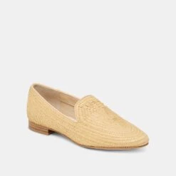 BAYLEN FLATS NATURAL WOVEN RAFFIA(Baylen Flats Natural Woven Raffia) -Dolce Vita Shop DOLCEVITA FLAT BAYLEN NATURALWOVENRAFFIA 01