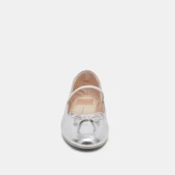 CARIN BALLET FLATS SILVER METALLIC LEATHER(Carin Ballet Flats Silver Metallic Leather) -Dolce Vita Shop DOLCEVITA FLAT CARIN SILVERMETALLICLEATHER 04