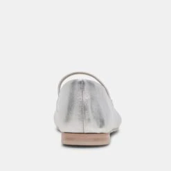CARIN BALLET FLATS SILVER METALLIC LEATHER(Carin Ballet Flats Silver Metallic Leather) -Dolce Vita Shop DOLCEVITA FLAT CARIN SILVERMETALLICLEATHER 05