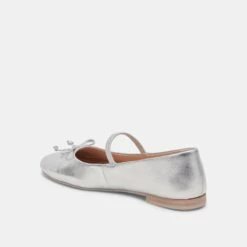CARIN BALLET FLATS SILVER METALLIC LEATHER(Carin Ballet Flats Silver Metallic Leather) -Dolce Vita Shop DOLCEVITA FLAT CARIN SILVERMETALLICLEATHER 09