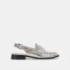 HARDI WIDE LOAFERS SILVER CRACKLED LEATHER - Re:vita(Hardi Wide Loafers Silver Crackled Leather Resale)