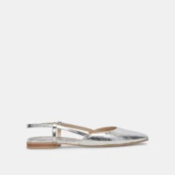 Dolce Vita NARAH FLATS SILVER METALLIC LEATHER(Narah Flats Silver Metallic Leather)
