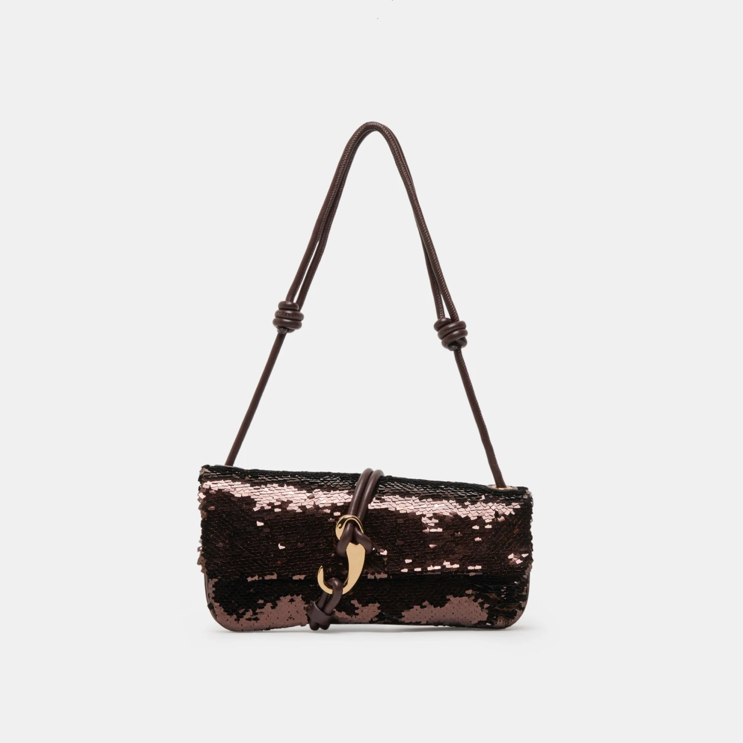 ALICE SHOULDER BAG BROWN SEQUIN STELLA(Alice Shoulder Bag Brown Sequin Stella) 1 ALICE SHOULDER BAG BROWN SEQUIN STELLA(Alice Shoulder Bag Brown Sequin Stella)