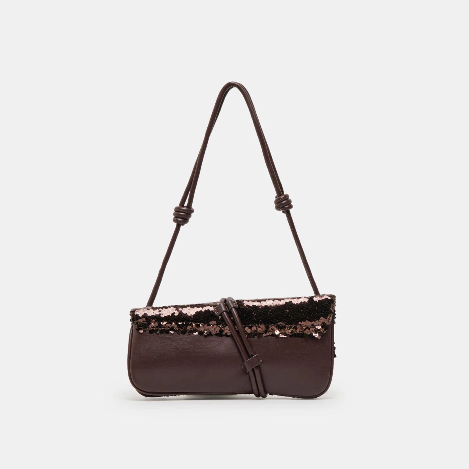 ALICE SHOULDER BAG BROWN SEQUIN STELLA(Alice Shoulder Bag Brown Sequin Stella) 5 ALICE SHOULDER BAG BROWN SEQUIN STELLA(Alice Shoulder Bag Brown Sequin Stella) - Image 5