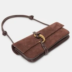 ALICE SHOULDER BAG CHOCOLATE SUEDE(Alice Shoulder Bag Chocolate Suede) -Dolce Vita Shop DOLCEVITA HANDBAGS ALICE CHOCOLATE DETAILS 2 3c535242 f7e5 4dfc 9dbc 86203ec24c08