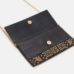 AMALFI CLUTCH BLACK GOLD BEADED(Amalfi Clutch Black Gold Beaded) -Dolce Vita Shop DOLCEVITA HANDBAGS AMALFI G BLACKGOLD 07