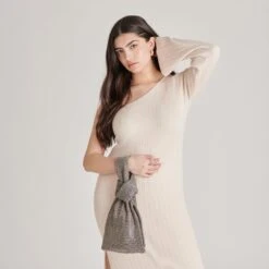 CLARRA HANDBAG SILVER MESH(Clarra Handbag Silver Mesh) -Dolce Vita Shop DOLCEVITA HANDBAGS CAREY GUNMETALRHINESTONE 02