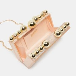 GERRY CLUTCH BEIGE PEARL ACRYLIC(Gerry Clutch Beige Pearl Acrylic) -Dolce Vita Shop DOLCEVITA HANDBAGS GERRY BEIGEMARBLE 05