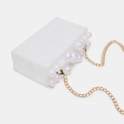 GERRY CLUTCH WHITE PEARL ACRYLIC(Gerry Clutch White Pearl Acrylic) -Dolce Vita Shop DOLCEVITA HANDBAGS GERRY PEARL 04