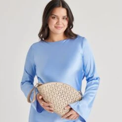 ISOLDE CLUTCH BEIGE STELLA(Isolde Clutch Beige Stella) -Dolce Vita Shop DOLCEVITA HANDBAGS ISOLDE BEIGE 02