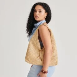 MISSIE TOTE NATURAL RAFFIA(Missie Tote Natural Raffia) -Dolce Vita Shop DOLCEVITA HANDBAGS MISSIE R NATURAL 02