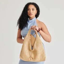 MISSIE TOTE NATURAL RAFFIA(Missie Tote Natural Raffia) -Dolce Vita Shop DOLCEVITA HANDBAGS MISSIE R NATURAL 03 3