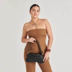 MOLENE SHOULDER BAG BLACK CANE(Molene Shoulder Bag Black Cane) -Dolce Vita Shop DOLCEVITA HANDBAGS MOLENE BLACK 02