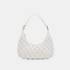 POSITANO SHOULDER BAG WHITE RAFFIA(Positano Shoulder Bag White Raffia)