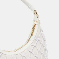 POSITANO SHOULDER BAG WHITE RAFFIA(Positano Shoulder Bag White Raffia) -Dolce Vita Shop DOLCEVITA HANDBAGS POSITANO WHITE 3