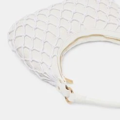 POSITANO SHOULDER BAG WHITE RAFFIA(Positano Shoulder Bag White Raffia) -Dolce Vita Shop DOLCEVITA HANDBAGS POSITANO WHITE 4