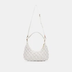 POSITANO SHOULDER BAG WHITE RAFFIA(Positano Shoulder Bag White Raffia) -Dolce Vita Shop DOLCEVITA HANDBAGS POSITANO WHITE 5