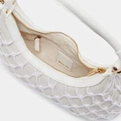 POSITANO SHOULDER BAG WHITE RAFFIA(Positano Shoulder Bag White Raffia) -Dolce Vita Shop DOLCEVITA HANDBAGS POSITANO WHITE 6
