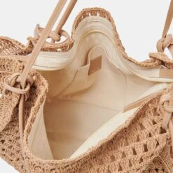RAVELLO TOTE NATURAL RAFFIA(Ravello Tote Natural Raffia) -Dolce Vita Shop DOLCEVITA HANDBAGS RAVELLO NATURAL 3