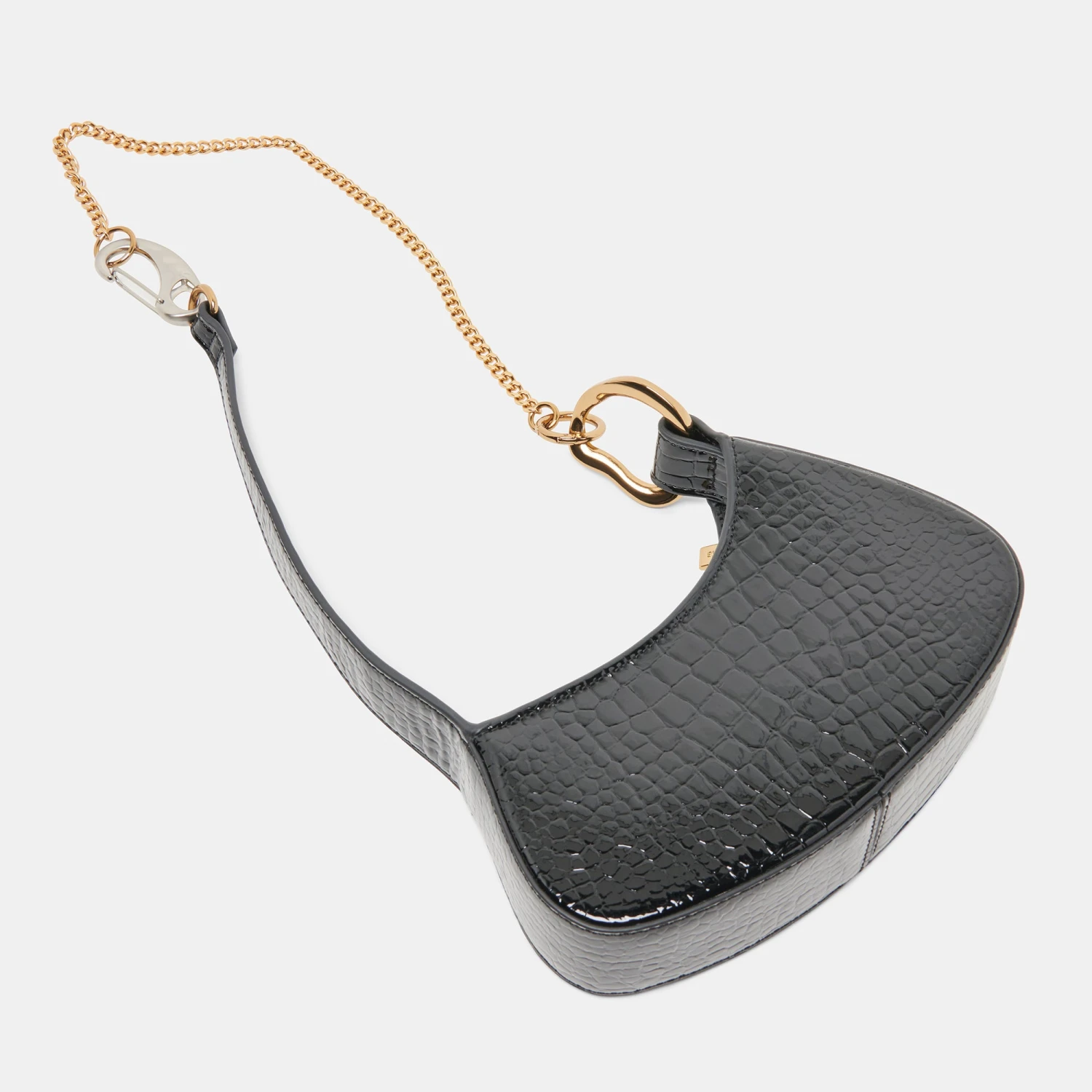 SILVIE SHOULDER BAG BLACK CROCO STELLA(Silvie Shoulder Bag Black Croco Stella) 7 SILVIE SHOULDER BAG BLACK CROCO STELLA(Silvie Shoulder Bag Black Croco Stella) - Image 7