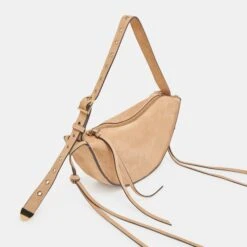 VERONA SHOULDER BAG BEIGE SUEDE(Verona Shoulder Bag Beige Suede) -Dolce Vita Shop DOLCEVITA HANDBAGS VERONA BEIGE 2