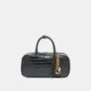 FLYN HANDBAG BLACK CROCO STELLA(Flyn Handbag Black Croco Stella)