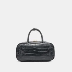 FLYN HANDBAG BLACK CROCO STELLA(Flyn Handbag Black Croco Stella) -Dolce Vita Shop DOLCEVITA HANDBAG FLYN BLACKCROCPU 2
