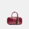 FLYN HANDBAG BURGUNDY CROCO STELLA(Flyn Handbag Burgundy Croco Stella)