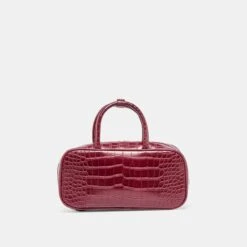 FLYN HANDBAG BURGUNDY CROCO STELLA(Flyn Handbag Burgundy Croco Stella) -Dolce Vita Shop DOLCEVITA HANDBAG FLYN BURGUNDYCROCPU 2