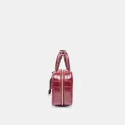 FLYN HANDBAG BURGUNDY CROCO STELLA(Flyn Handbag Burgundy Croco Stella) -Dolce Vita Shop DOLCEVITA HANDBAG FLYN BURGUNDYCROCPU 5