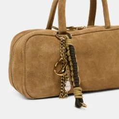 SANTINA HANDBAG TAUPE SUEDE(Santina Handbag Taupe Suede) -Dolce Vita Shop DOLCEVITA HANDBAG SANTINA TAUPESUEDE 3