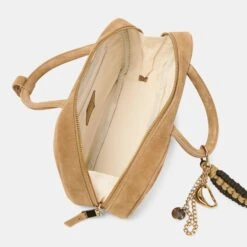 SANTINA HANDBAG TAUPE SUEDE(Santina Handbag Taupe Suede) -Dolce Vita Shop DOLCEVITA HANDBAG SANTINA TAUPESUEDE 4