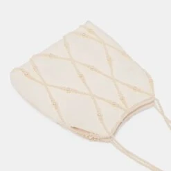 SERILDA PEARL HANDBAG IVORY SATIN(Serilda Handbag Ivory Satin) -Dolce Vita Shop DOLCEVITA HANDBAG SERILDA IVORYSATIN 2copy