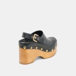 ADELAN CLOGS BLACK LEATHER(Adelan Clogs Black Leather) -Dolce Vita Shop DOLCEVITA HEELS ADELAN BLACKLEATHER 03