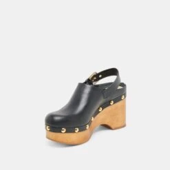 ADELAN CLOGS BLACK LEATHER(Adelan Clogs Black Leather) -Dolce Vita Shop DOLCEVITA HEELS ADELAN BLACKLEATHER 09