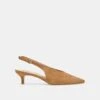 ALENNA HEELS LT BROWN SUEDE(Alenna Heels Lt Brown Suede)