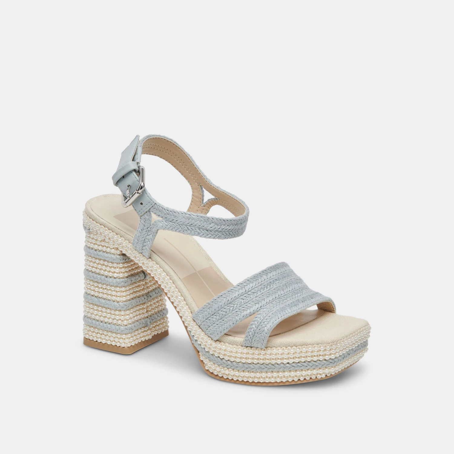 ANIRA PEARL HEELS LIGHT BLUE PEARLS(Anira Pearl Heels Light Blue Pearls) 3 ANIRA PEARL HEELS LIGHT BLUE PEARLS(Anira Pearl Heels Light Blue Pearls) - Image 3