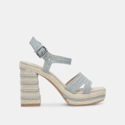 ANIRA PEARL HEELS LIGHT BLUE PEARLS(Anira Pearl Heels Light Blue Pearls)