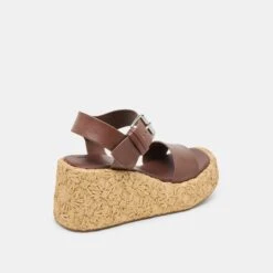 AURI WEDGES DK BROWN LEATHER(Auri Wedges Dk Brown Leather) -Dolce Vita Shop DOLCEVITA HEELS AURI DKBROWNLEATHER 03