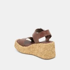 AURI WEDGES DK BROWN LEATHER(Auri Wedges Dk Brown Leather) -Dolce Vita Shop DOLCEVITA HEELS AURI DKBROWNLEATHER 08