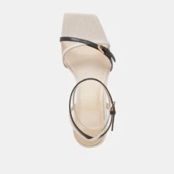 BAMBY HEELS WHITE BLACK LEATHER(Bamby Heels White Black Leather) -Dolce Vita Shop DOLCEVITA HEELS BAMBY WHITEBLACKLEATHER 06