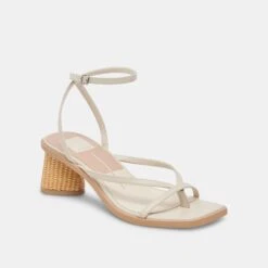 BANITA SANDALS IVORY LEATHER(Banita Sandals Ivory Leather) -Dolce Vita Shop DOLCEVITA HEELS BANITA IVORYLEATHER 01