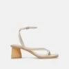 BANITA SANDALS IVORY LEATHER(Banita Sandals Ivory Leather)