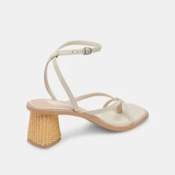 BANITA SANDALS IVORY LEATHER(Banita Sandals Ivory Leather) -Dolce Vita Shop DOLCEVITA HEELS BANITA IVORYLEATHER 03