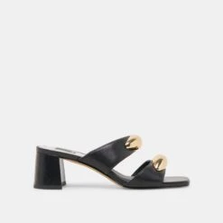 BARNET HEELS BLACK LEATHER(Barnet Heels Black Leather)