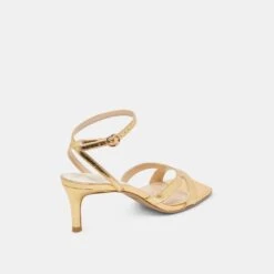 BECKI HEELS GOLD DISTRESSED LEATHER(Becki Heels Gold Distressed Leather) -Dolce Vita Shop DOLCEVITA HEELS BECKI GOLDDISTRESSEDLEATHER 03