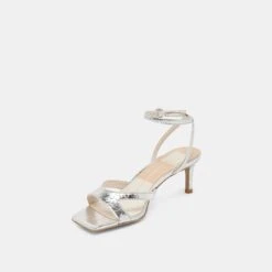 BECKI HEELS SILVER DISTRESSED LEATHER(Becki Heels Silver Distressed Leather) -Dolce Vita Shop DOLCEVITA HEELS BECKI SILVERDISTRESSEDLEATHER 08