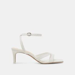 BECKI HEELS TRUE WHITE LEATHER(Becki Heels True White Leather)